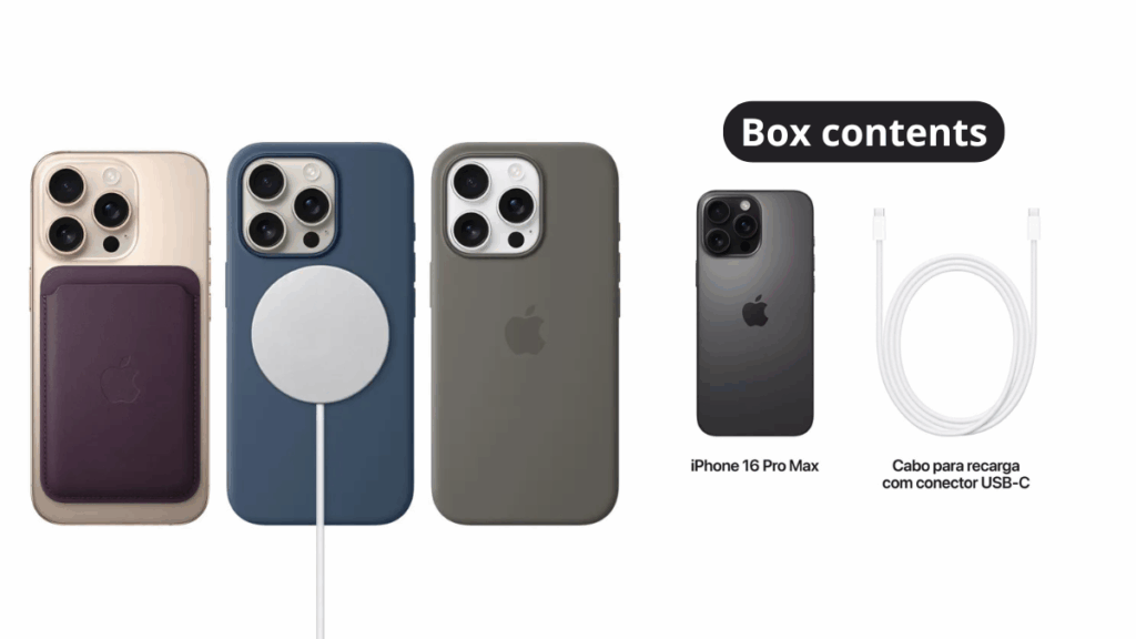 “Apple iPhone 16 Pro Max in Black Titanium, showcasing its large 6.9-inch display, triple-camera system, and premium titanium finish, positioned upright on a clean, modern background.”