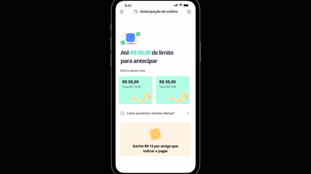 "Pessoa organizando suas finanças com calma enquanto utiliza uma plataforma digital no celular, simbolizando controle financeiro, planejamento e escolhas inteligentes para uma vida mais equilibrada."