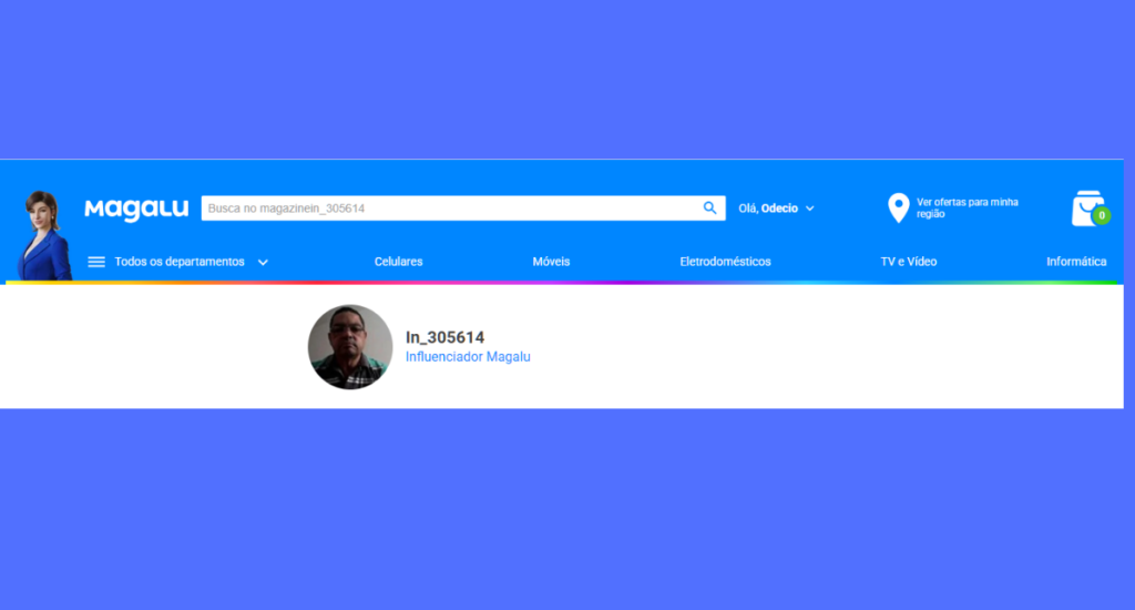 Página do Magazine Você com ofertas em celulares, eletrodomésticos, móveis, TVs e produtos de tecnologia, destacando promoções exclusivas do Magalu para compras online seguras.